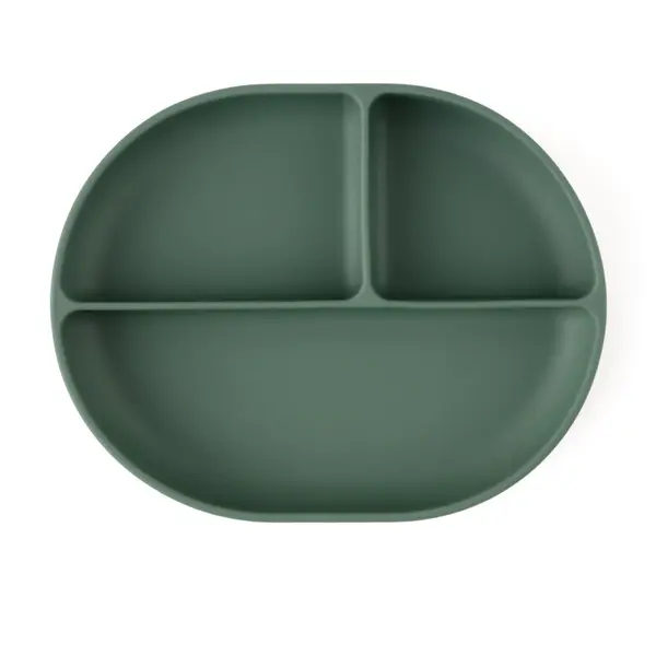 Petite&Mars Petite&Mars Take&Match 6m+ tanjur s pregradama s vakuumskim držačem Misty Green 1 kom