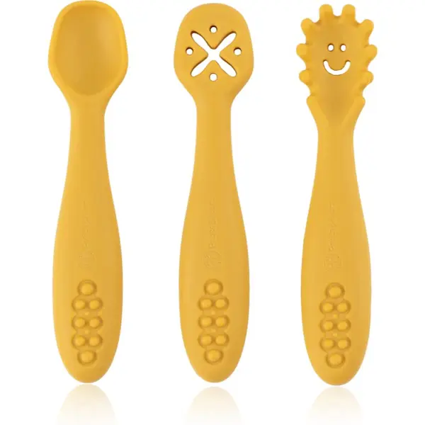 Petite&Mars Petite&Mars Take&Match 6m+ žličica za djecu Intense Ochre 3 kom