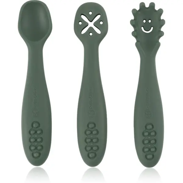 Petite&Mars Petite&Mars Take&Match 6m+ žličica za djecu Misty Green 3 kom