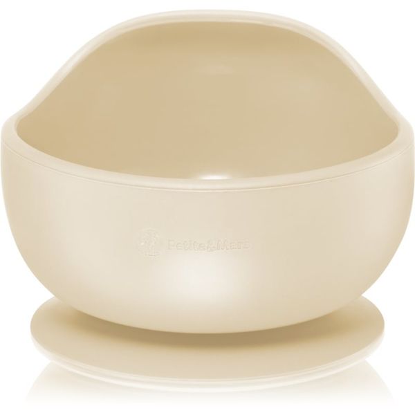 Petite&Mars Petite&Mars Take&Match Silicone Bowl posudica s vakuumskim držačem Desert Sand 6 m+ 360 ml