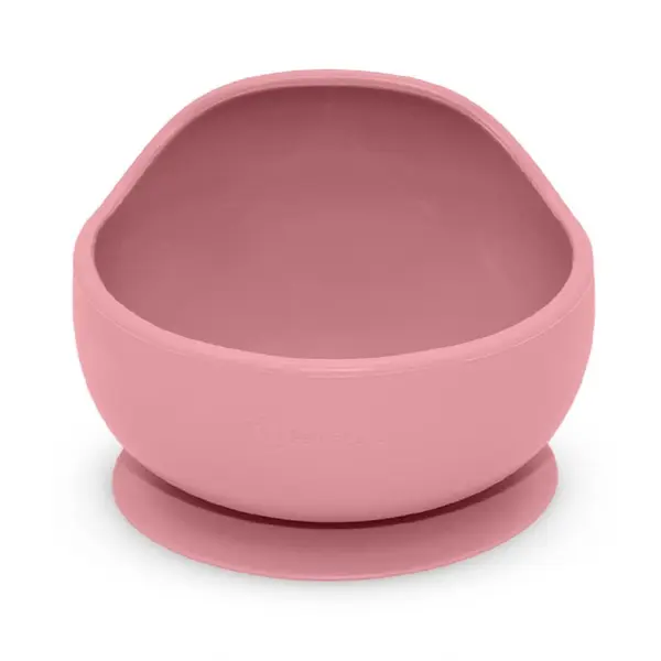 Petite&Mars Petite&Mars Take&Match Silicone Bowl posudica s vakuumskim držačem Dusty Rose 6 m+ 360 ml