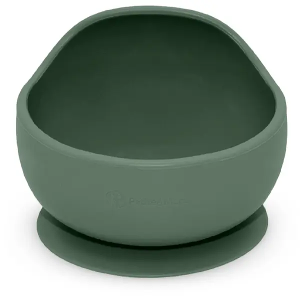 Petite&Mars Petite&Mars Take&Match Silicone Bowl posudica s vakuumskim držačem Misty Green 6 m+ 360 ml