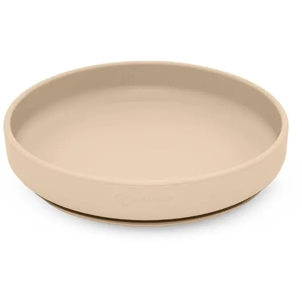 Petite&Mars Petite&Mars Take&Match Silicone Plate tanjur s vakuumskim držačem Desert Sand 6 m+ 1 kom