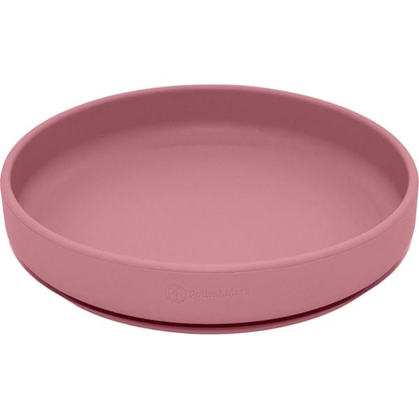 Petite&Mars Petite&Mars Take&Match Silicone Plate tanjur s vakuumskim držačem Dusty Rose 6 m+ 1 kom