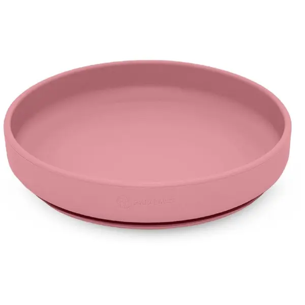 Petite&Mars Petite&Mars Take&Match Silicone Plate tanjur s vakuumskim držačem Dusty Rose 6 m+ 1 kom
