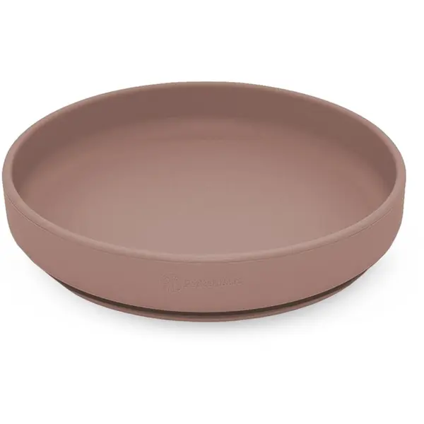 Petite&Mars Petite&Mars Take&Match Silicone Plate tanjur s vakuumskim držačem Velvet Latte 6m+ 1 kom