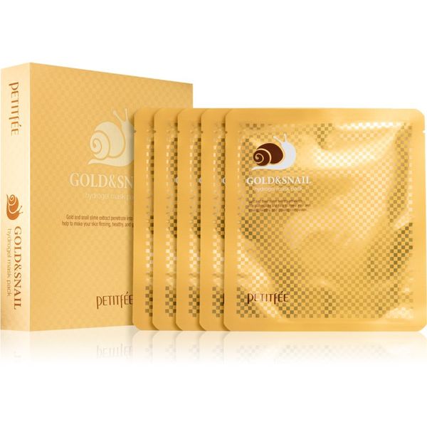 Petitfée Petitfée Gold & Snail intenzivna hidrogel maska s ekstraktom puža 5x30 g