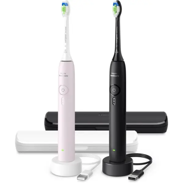 Philips Philips Sonicare 3100 HX4072/42 sonična električna četkica za zube DUOPACK Pink & Black 1 kom