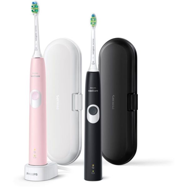Philips Philips Sonicare 4300 HX6800/35 sonična električna četkica za zube, 2 kom Black and Pink 1 kom