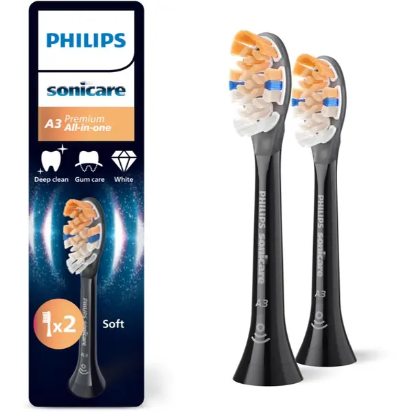 Philips Philips Sonicare Premium All-in-One HX9092/88 zamjenske glave za zubnu četkicu Black 2 kom