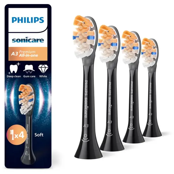 Philips Philips Sonicare Premium All-in-One HX9094/88 zamjenske glave za zubnu četkicu Black 4 kom