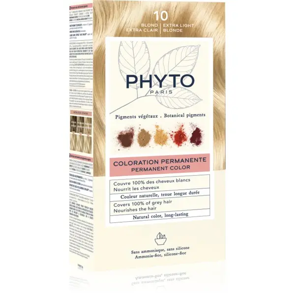Phyto Phyto Color boja za kosu bez amonijaka nijansa 10 Extra Light Blonde 1 kom
