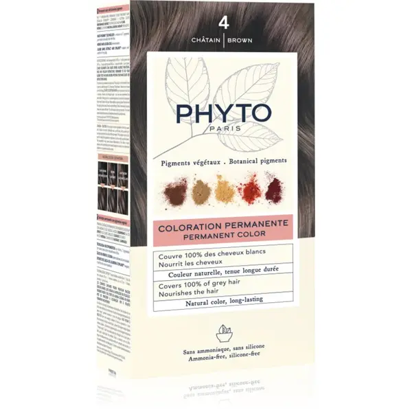 Phyto Phyto Color boja za kosu bez amonijaka nijansa 4 Brown 1 kom