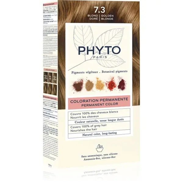 Phyto Phyto Color boja za kosu bez amonijaka nijansa 7.3 Golden Blonde 1 kom