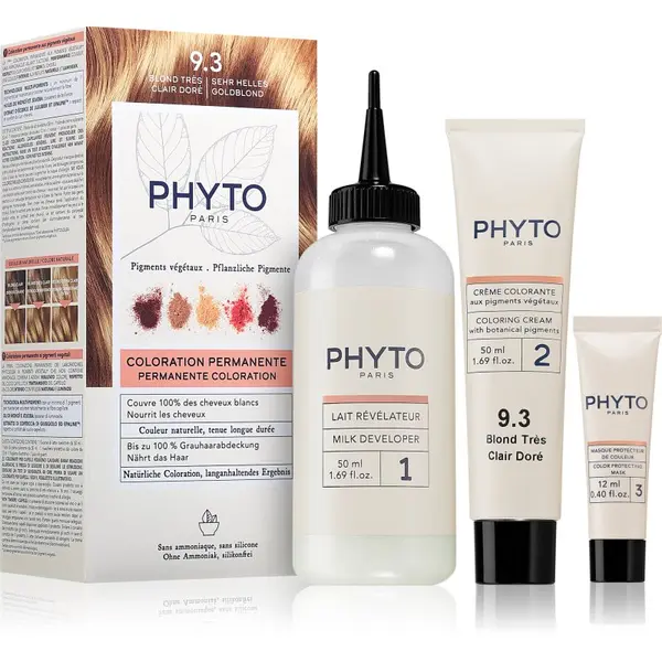 Phyto Phyto Color boja za kosu bez amonijaka nijansa 9.3 Very Light Golden Blonde 1 kom