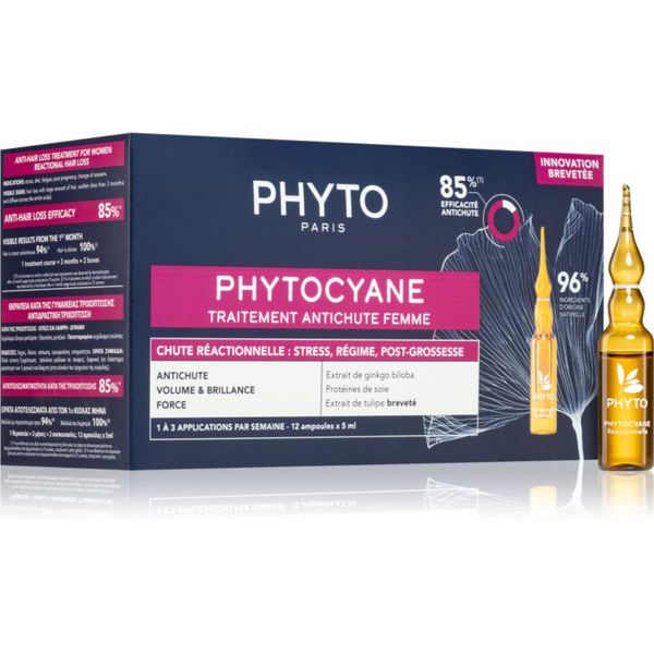 Phyto Phyto Phytocyane Women Treatment tretman rasta kose protiv ispadanja kose 12x5 ml