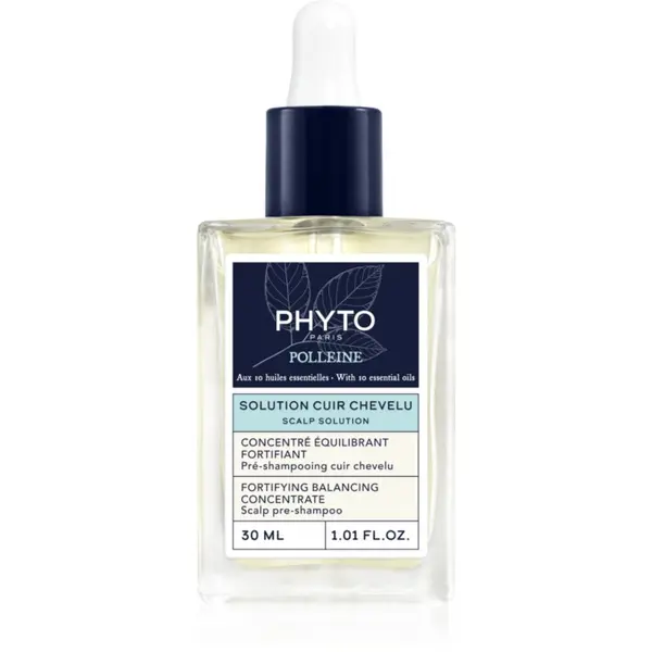 Phyto Phyto Polleine Fortifying Balancing Concentrate njega prije šamponiranja za masno vlasište 30 ml