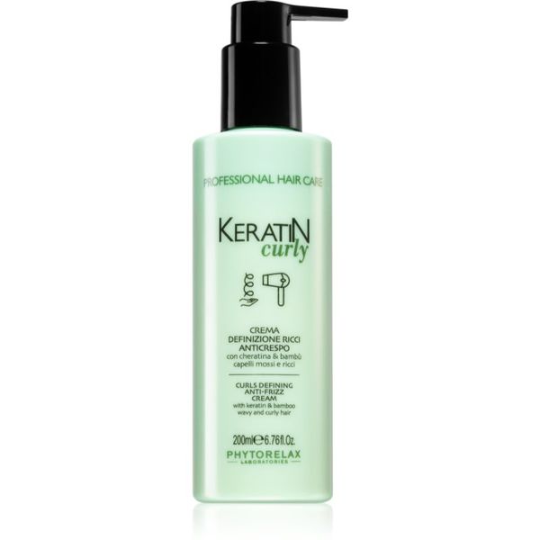 Phytorelax Laboratories Phytorelax Laboratories Keratin Curly krema za kovrčavu kosu anti-frizzy 200 ml