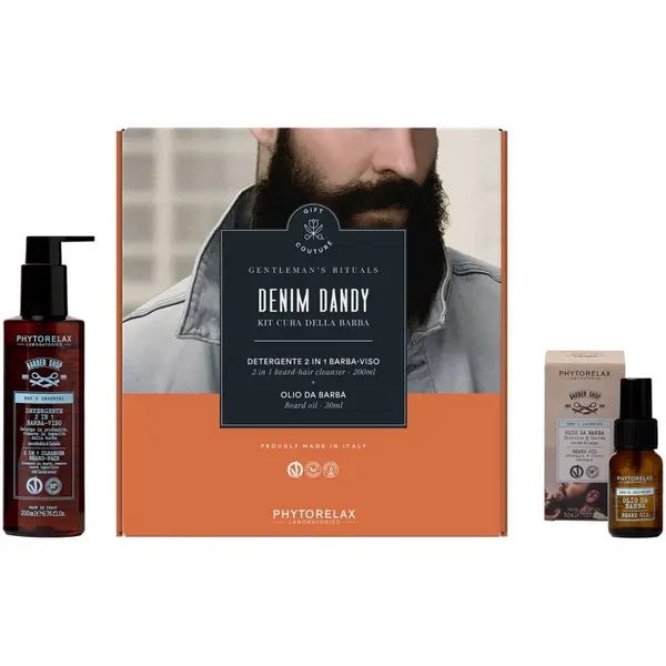 Phytorelax Laboratories Phytorelax Laboratories Men's Grooming Denim Dandy poklon set za bradu i brkove