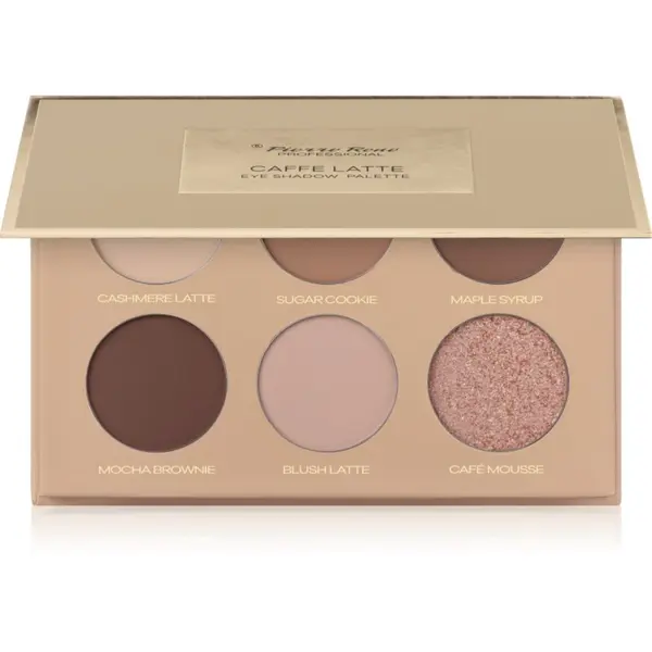 Pierre René Pierre René Mocha Mousse paleta sjenila za oči nijansa Caffe Latte 6x1.3 g