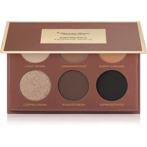 Pierre René Pierre René Mocha Mousse paleta sjenila za oči nijansa Espresso 6x1.3 g