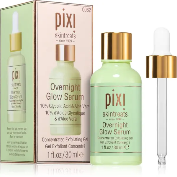 Pixi Pixi Overnight Glow Serum noćni serum za lice sadrži glikolnu kiselinu 30 ml