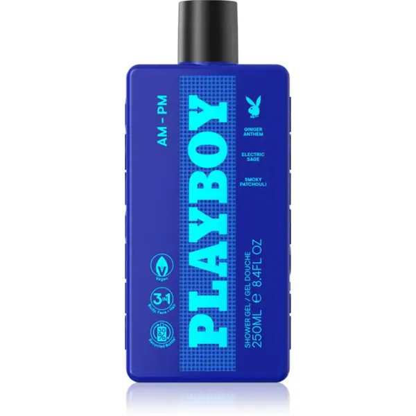 Playboy Playboy AM - PM gel za tuširanje 3 u 1 za muškarce 250 ml
