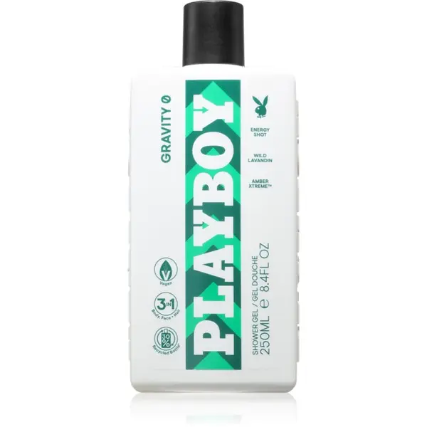Playboy Playboy Gravity 0 gel za tuširanje 3 u 1 za muškarce 250 ml