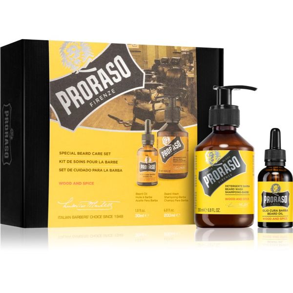 Proraso Proraso Set Beard Original poklon set Wood and Spice (za bradu i brkove) za muškarce