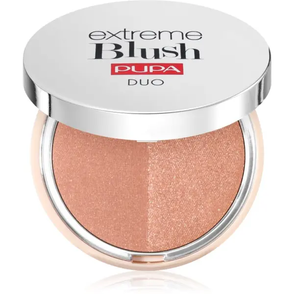 PUPA Milano PUPA Milano Extreme Blush Duo kompaktno rumenilo nijansa 120 - Radiand Caramel - Glow Spice 4 g