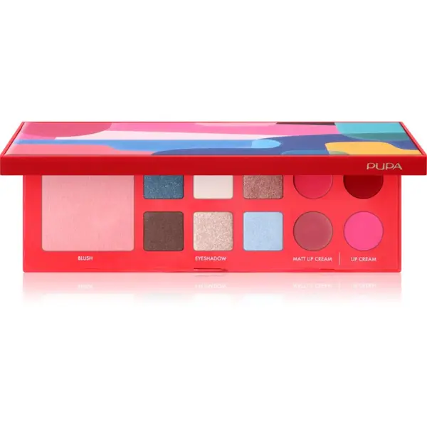 PUPA Milano PUPA Milano Pupart S multifunkcionalna paleta za oči i usne RED 11.4 g