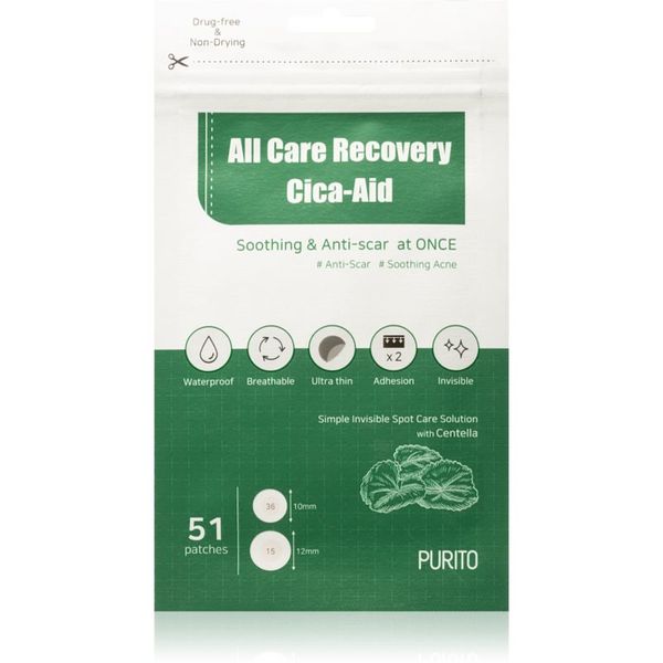 Purito Purito All Care Recovery Cica Aid flasteri za problematičnu kožu lica 51 kom