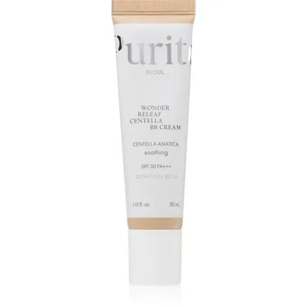 Purito Purito Wonder Releaf Centella BB Cream posvjetljujuća BB krema s umirujućim djelovanjem nijansa 23 Natural Beige 30 ml