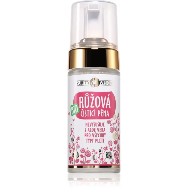 Purity Vision Purity Vision BIO Rose Cleansing Foam nježna pjena za čišćenje za osjetljivu kožu lica 90 ml