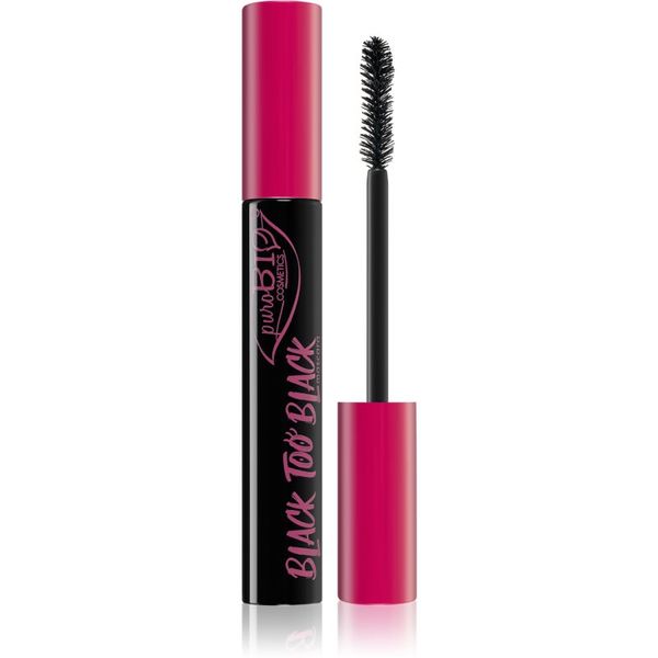 puroBIO Cosmetics puroBIO Cosmetics Black too Black maskara za njegu i volumen 9,9 ml
