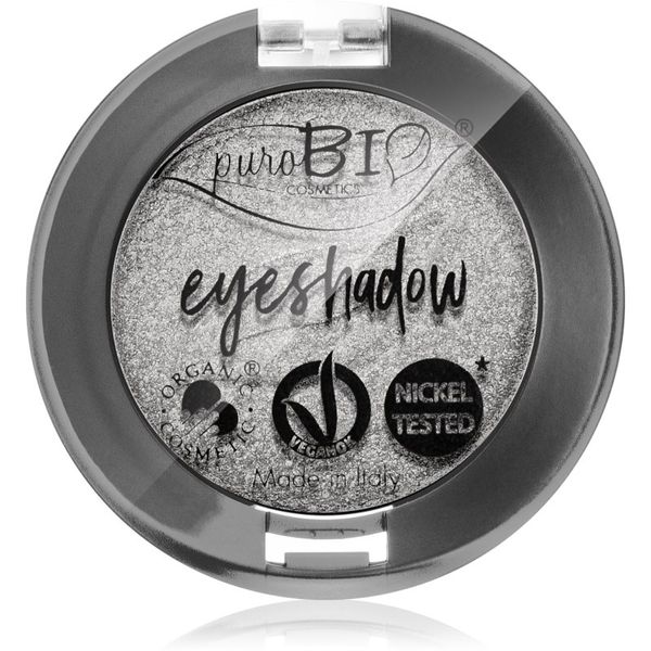 puroBIO Cosmetics puroBIO Cosmetics Compact Eyeshadows sjenilo za oči nijansa 23 Silver 2,5 g