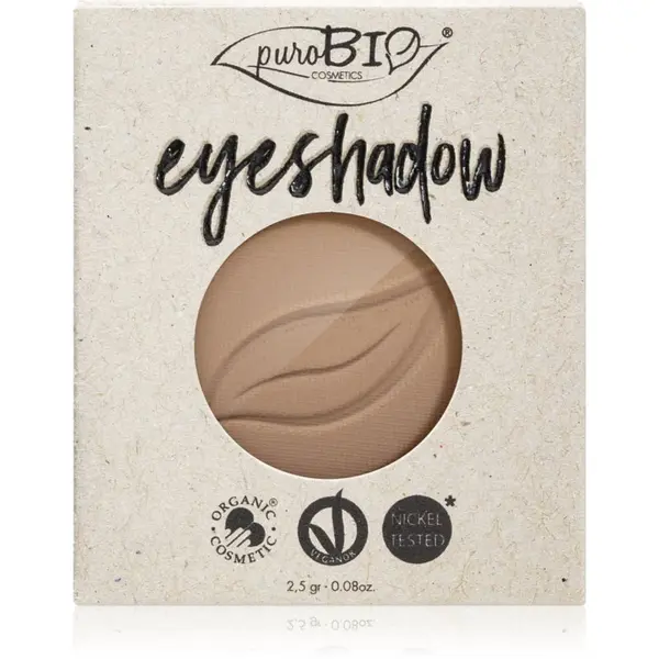 puroBIO Cosmetics puroBIO Cosmetics Compact Eyeshadows sjenilo za oči zamjensko punjenje nijansa 02 Dove Gray 2,5 g