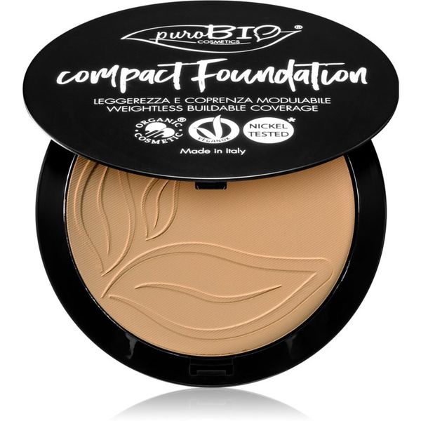 puroBIO Cosmetics puroBIO Cosmetics Compact Foundation kompaktni puder u prahu SPF 10 nijansa 03 9 g