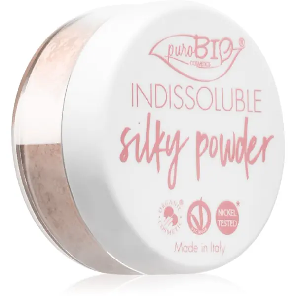 puroBIO Cosmetics puroBIO Cosmetics Indissouble matirajući puder u prahu nijansa 02 Peachy Pink 8 g