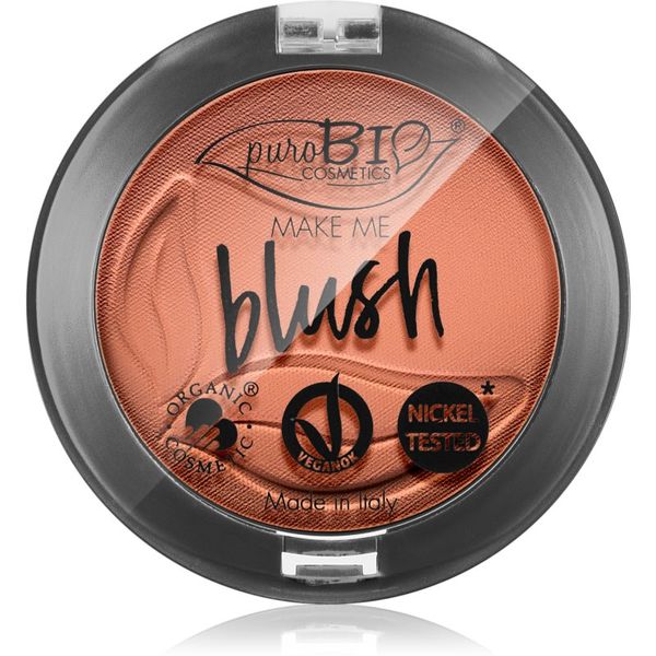 puroBIO Cosmetics puroBIO Cosmetics Long-lasting Blush dugotrajno rumenilo nijansa 02 Matte Coral Pink 5,2 g