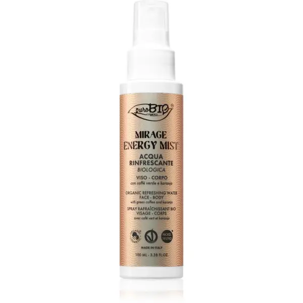 puroBIO Cosmetics puroBIO Cosmetics Mirage Energy Mist osvježavajući sprej za tijelo za žene 100 ml