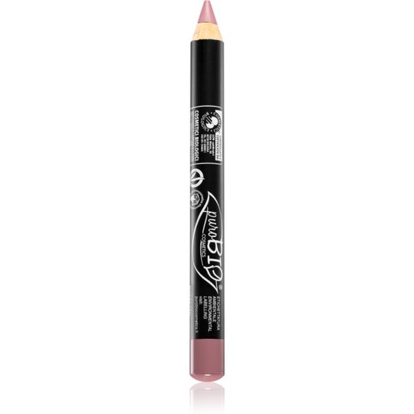 puroBIO Cosmetics puroBIO Cosmetics Pencil Lipstick multifunkcionalna olovka za oči, usne i lice nijansa 24 Pink Rossetto 2,3 g