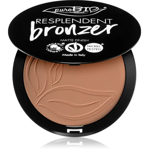 puroBIO Cosmetics puroBIO Cosmetics Resplendent bronzer s mat efektom nijansa 05 Warm Brown 9 g