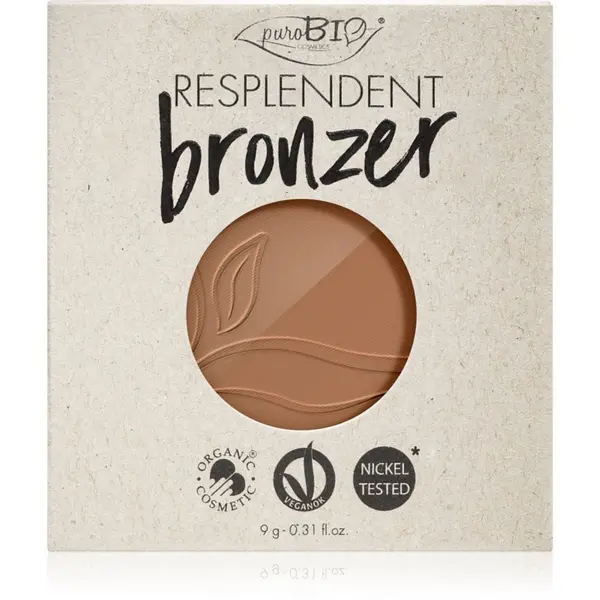 puroBIO Cosmetics puroBIO Cosmetics Resplendent bronzer zamjensko punjenje nijansa 01 Pale Brown 9 g