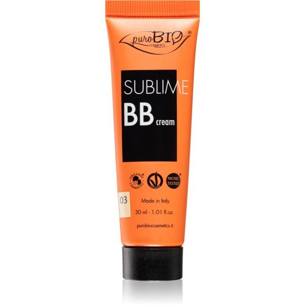puroBIO Cosmetics puroBIO Cosmetics Sublime BB Cream hidratantna BB krema nijansa 03 30 ml