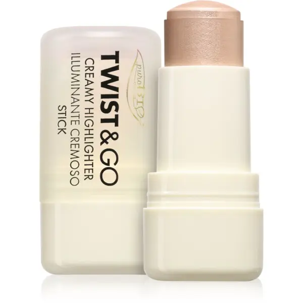 puroBIO Cosmetics puroBIO Cosmetics Twist&Go kremasti highlighter u sticku nijansa 01 Sparkling Wine 5 g