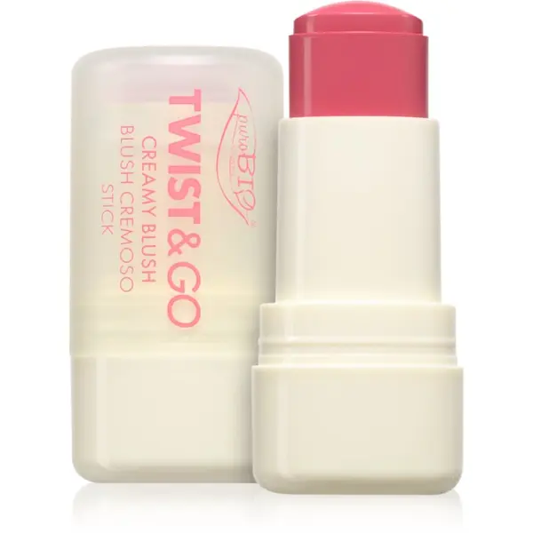 puroBIO Cosmetics puroBIO Cosmetics Twist&Go kremasto rumenilo u sticku nijansa 04 Strawberry 5 g