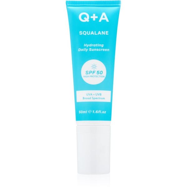 Q+A Q+A Squalane zaštitna krema za lice SPF 50 50 ml