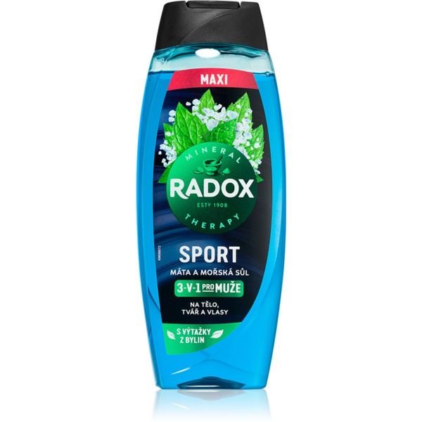 Radox Radox Mineral Therapy gel za tuširanje za muškarce maxi Mint & Sea Salt 450 ml
