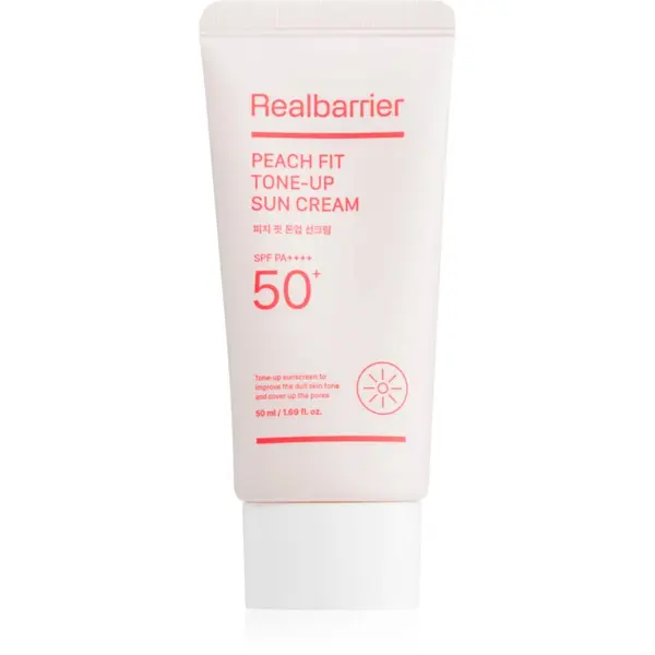Real Barrier Real Barrier Peach Fit Tone-Up Sun Cream zaštitna krema za toniranje za lice SPF 50+ 50 ml